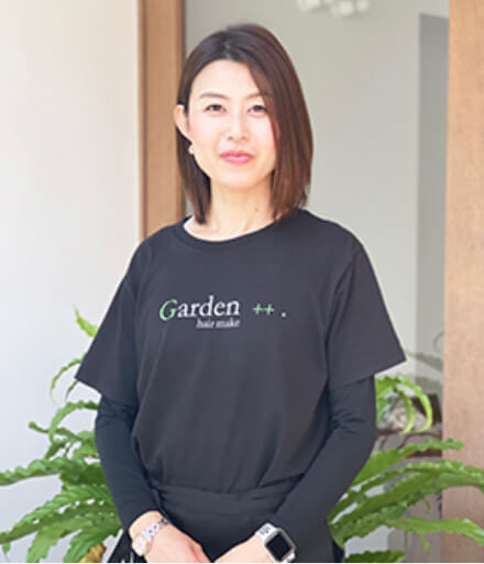 2018年入社 Garden++. 川原 さやか（小出美容専門学校卒）