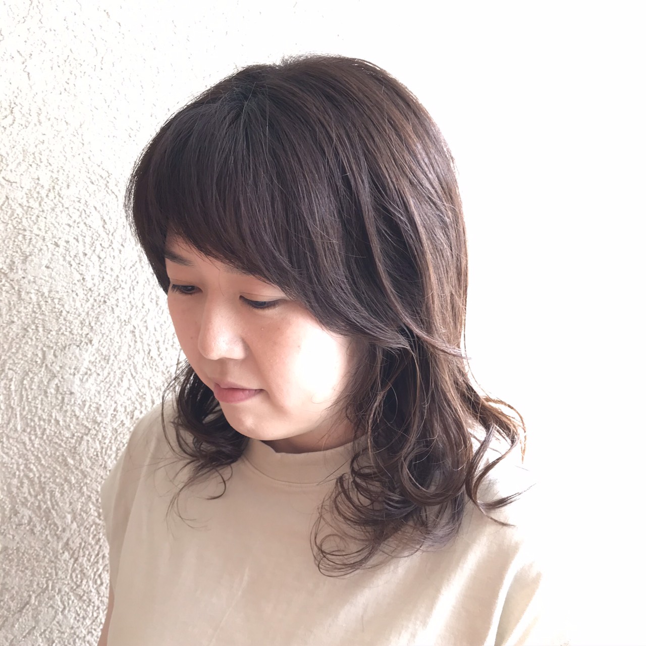 オーダーメイドカットとクセ伸ばしパーマで ドライヤーだけで楽に可愛く♪